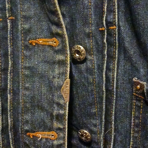 Harley Davidson Women's Demin Jacket - Picture 3 of 8